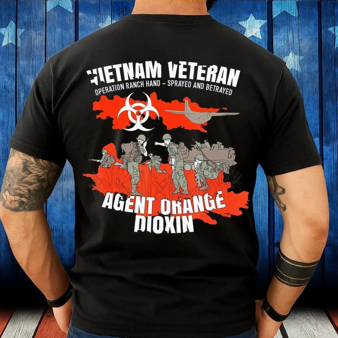 Vietnam Veteran Agent Orange Awareness T Shirt, Military Tribute Tee, Patriotic Pride Clothing, Veteran Appreciation Shirt, Soldier Support Gift, Usa Hero Service Apparel, Vietnam War Tribute