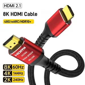 8K 4K HDMI 2.1 Cable 48Gbps Ultra High Speed HDMI Cables Compatible with PS5/PS4/X-Box/Roku TV/HDTV/Blu-ray/LG HDR10+ eARC HDCP2.3