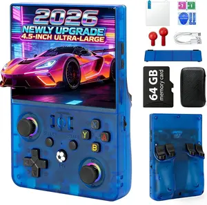 NEW Upgrade R36MAX Ⅱ Retro Handheld Game Console - 4.5 Inch Ultra-Large Screen, Wide variety and large quantities Classic Games, 64G TF Card, Linux System, 4000mAh Battery, Birthday Gift for Adult #SummerVibes