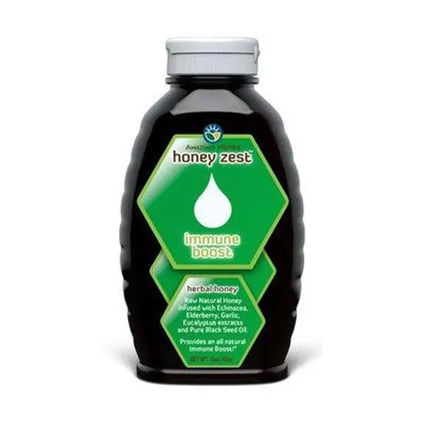 AMAZING HERBS HoneyZest Immune Boost Honey 16 OZ