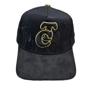 Hat TC Full Embroidery Black Gold