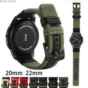 Military-Style Nylon Watch Band (20/22mm), Quick-Release Sport Strap with Buckle, Durable Lightweight Replacement for Everyday & Outdoor Use