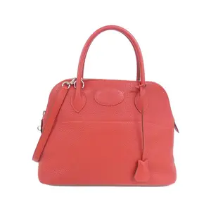 Pre-owned HERMÈS Calfskin Shoulder Bags Hermes Bolide31cm Taurillon Clemence Bag
