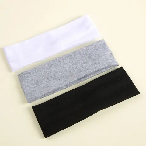 Solid Color Hair Band, High Stretch Hair Band for Women & Girls, Elastic Headbands, Stretchy Headbands, Sports Headband, Sweat Absorbing Hair Band for Gym Workout Running, Fashion Hair Accessories for Daily Wear