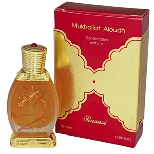 Mukhallat Al Oudh Perfume Oil - 20 ML (0.67 oz) by Rasasi