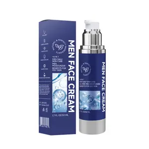 6-in-1 Face Cream for Men, Men’s Daily Hydrating Moisturizer with Vitamin E, Jojoba Oil,  Hyaluronic Acid, Skin Care Routine, Healthy Skin Support, Pack of 1, 1.7 FL OZ