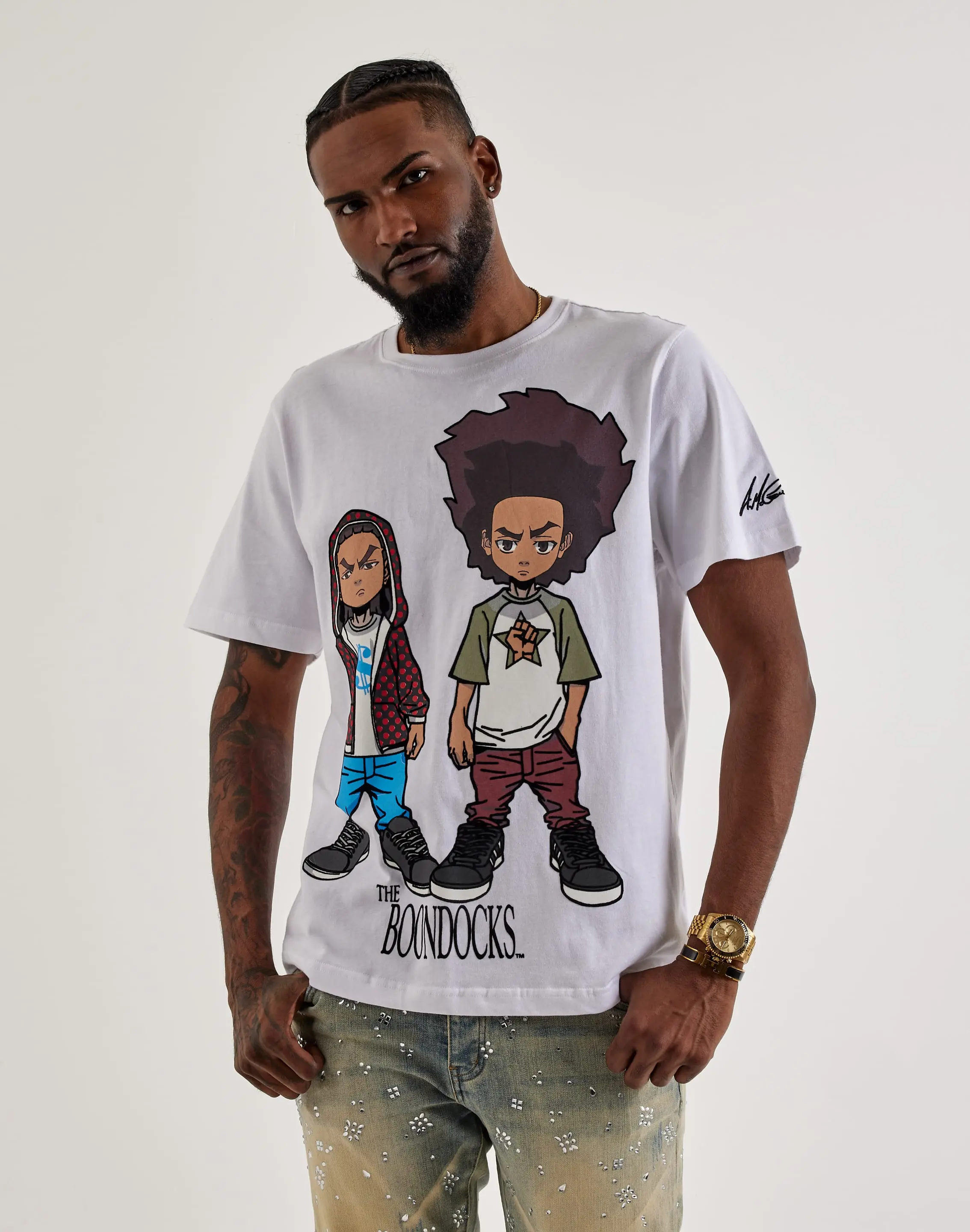 Mens Virtual Threads The Boondocks Huey & Riley Tee