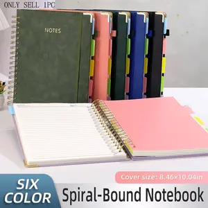 B5 Spiral Notebook with Elastic Band, Spiral Coil Notebook, 150 Sheets/300 Pages College Ruled, Secure Pages, Ideal for Journal, School, Office Note Taking, Spiral Bound Notepad