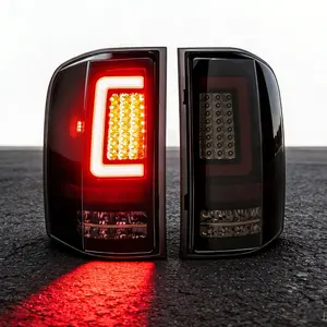OKSIWA Upgrade Full LED Tail Lights for 2007-2013 Chevy Silverado 1500/2500HD/3500HD,Brighter & Safer, Smoke Lens Rear Lights, Easy Installation, Weather-Resistant