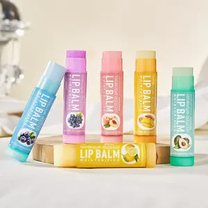 6 Flavor Fruit lipstick Long term Moisturizing Honey Peach Grape Blueberry Moisturizing lipstick is the first choice in autumn and winter