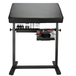 XL Tattoo Arm Rest, Tattoo Armrest,  Multifunctional Large Tattoo Armrest, ⅠBase Structure w/Strong Stability, With Glove Rack, Pigments Rack, Quick installation, Adjustable Height