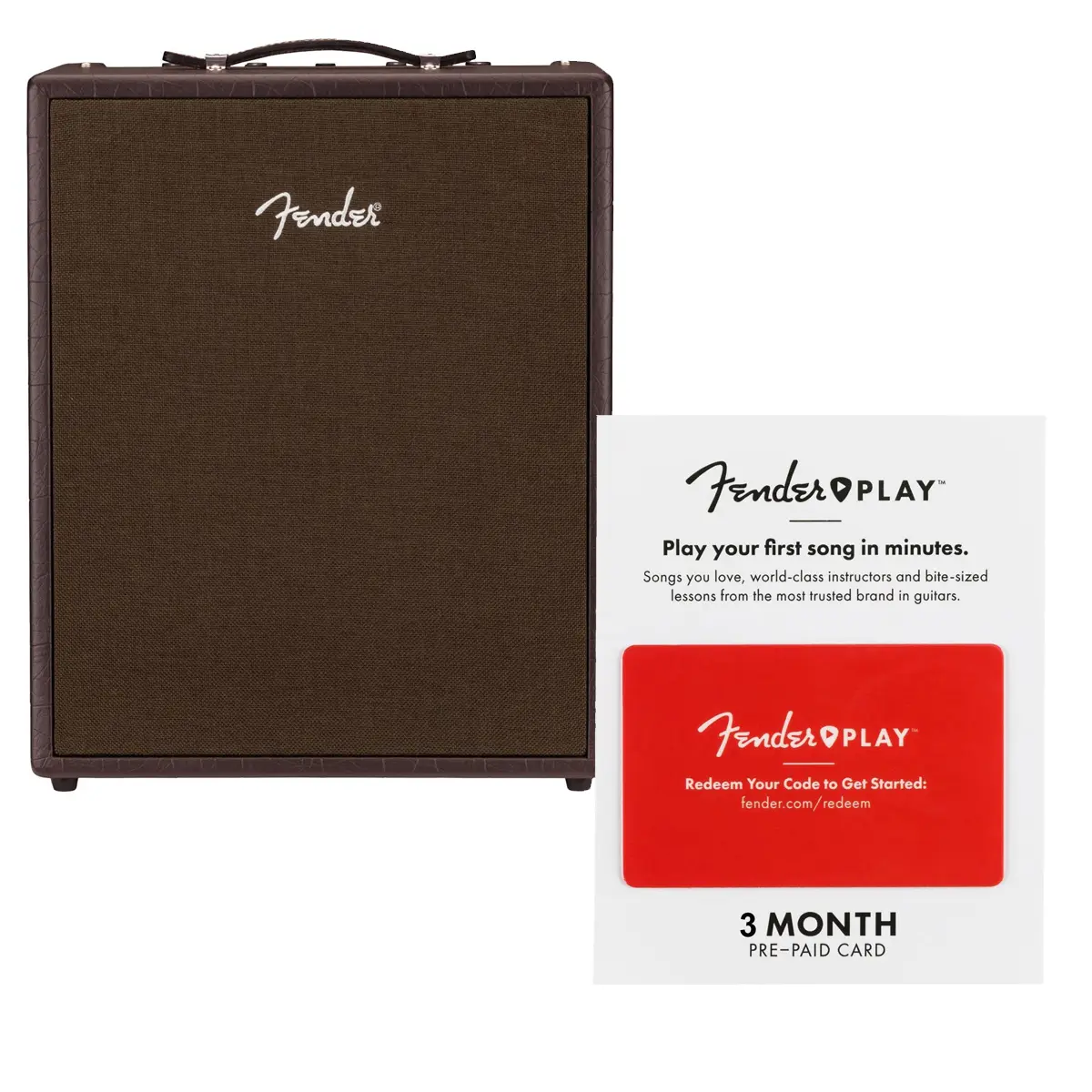 Fender Acoustic SFX II Durable Bluetooth Stereo Audio Amplifier - Dark Brown, 120V, with 3-Month Prepaid Play Card, Wireless Capability