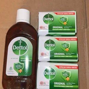 3 pack Dettol Anti Bacterial Original Soap 100g protect against bacteria and other germs, Dettol soap and 1 pack 250 ml liquid