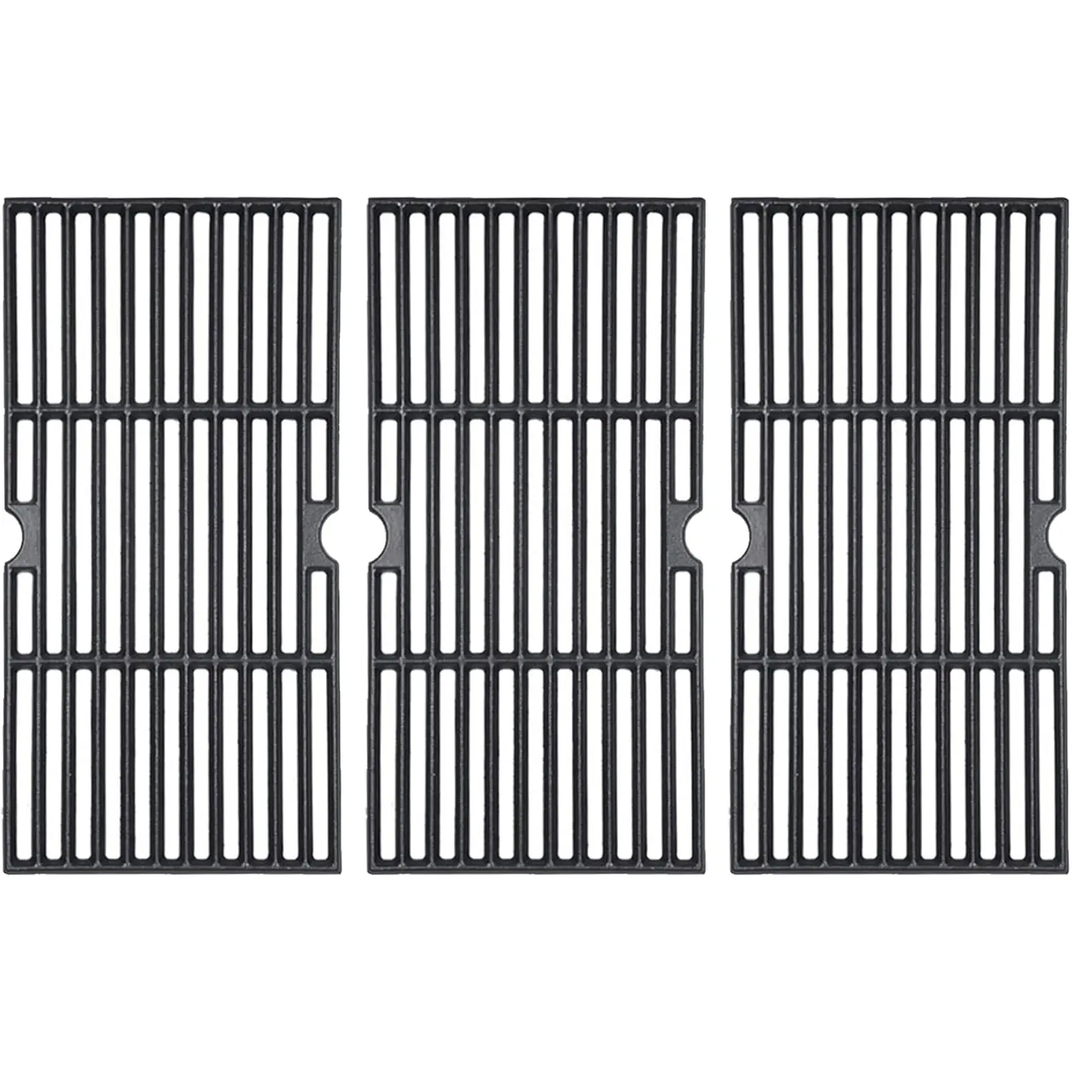 Gassaf 16 7/8" Grill Grates for Charbroil 463420508, 463420511, 463436214, 463440109 Gas Grill, Cast Iron Grates for Char Broil, Thermos, Master Chef, Backyard, 3PCS Grates Replacement for Char-Broil GasSaf