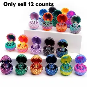 12 Piece 3D Printed Western Dragon & Egg Set,High-Quality Pla Material, Perfect Gift for Parties,Garden, Kitchen, Office, Home Decor, Decorative Figurines, Collectible Room Decor, Ornaments, Figurines For Collectors