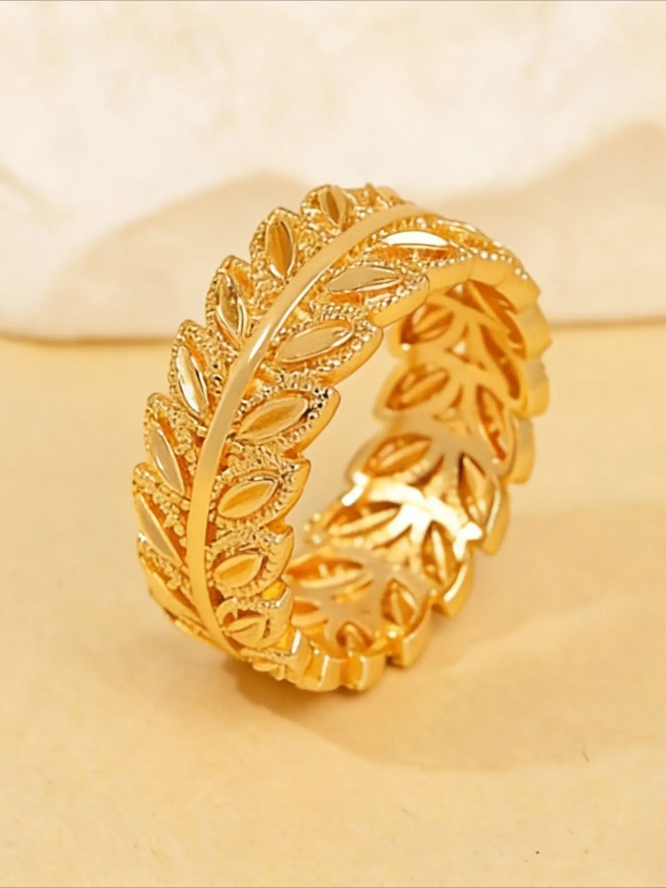 Vintage Leaf Ring for Women, Simple and Elegant Design, Casual and Versatile Jewelry Rings, Perfect for Everyday Wear, Cuff Ring, Adjustable Open Ring, Vintage Embossed Ring