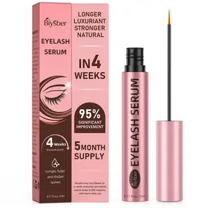 Biysber Eyelash Growth Serum- Plant Extracts for Longer, Thicker, Fuller Lashes Gentle & Non-Irritating Eyelash Enhancer, 5ML,Skin Care