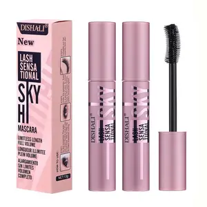 2-Pack Volumizing Mascara, Waterproof Smudge-Proof, Dense Long-Lasting Curl, Fine Brush for Short Lashes, Perfect for Parties, Dates and Travel, Voluminous Lengthening Mascara