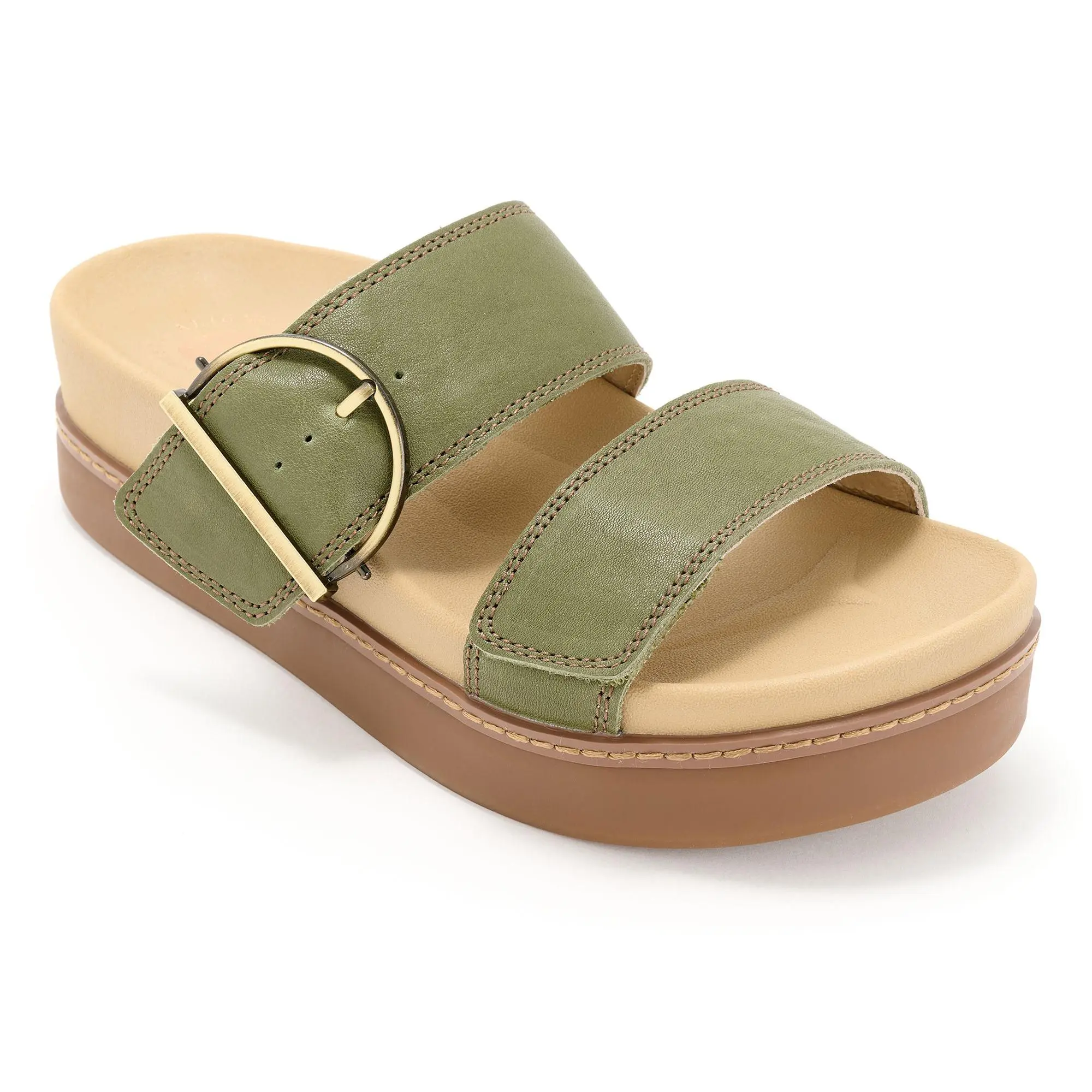 Revitalign Orthotic Adjustable Leather Wedges - Nova