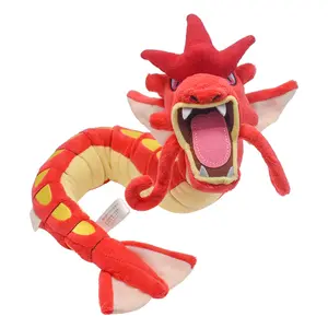 23 Inch Red Shiny Gyarados Stuffed Toy - Soft Cartoon Character Stuffed Animal, Collectible Gift for Game Enthusiasts (Charizard Themed), Stuffed Stuffed Toys