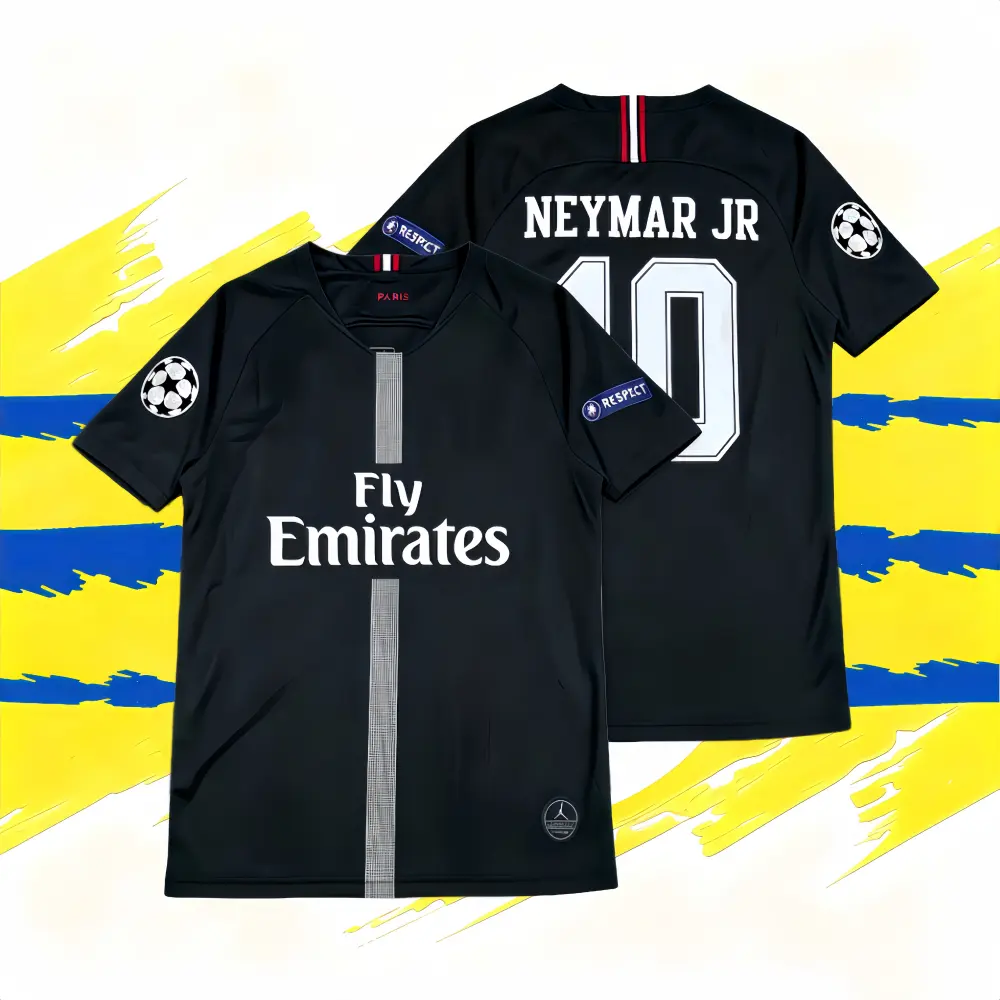 18-19 Away Match Black No. 10 Neymar Comfort Short-Sleeve Jersey