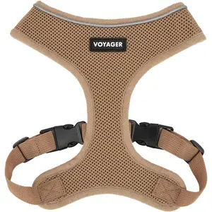 Voyager AeroLite No Pull Mesh Dog Harness - Lightweight Soft Breathable Chest Coverage, Reflective Stitching, Adjustable Straps for Walking Running Training - Heavy Duty, Durable by Best Pet Supplies