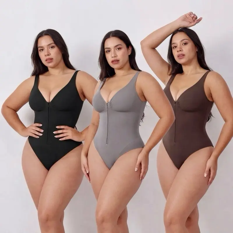 Body Shaper - Multi-Style Design, Front Closure, Adjustable Straps