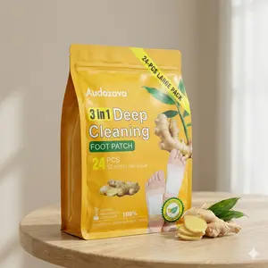 This 3-in-1 deep cleansing foot patch effectively relieves stress, eliminates toxins, and improves sleep.  It features natural ginger and herbal ingredients, offering a newly upgraded health and wellness solution.