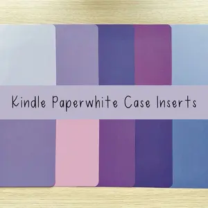 Kindle Card Stock Insert for Clear Case- Book Accessory for Kindle