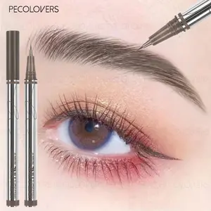 Liquid Eyeliner & Eyebrow Pencil, Waterproof, Sweatproof, Long-lasting, Non-smudged, Suitable for All Makeup Looks, Eye Makeup, Cosmetic, Precisely Sculpted Brows