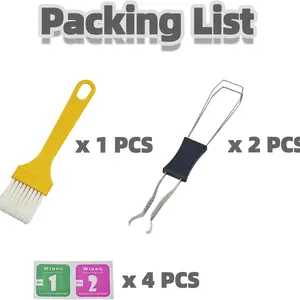 Keycap Puller Switches Puller with Stainless Steel Key Removal Tool, Keyboard Cleaning Brush for Mechanical Keyboards, Essential Accessory for Easy Keycap Maintenance, Compact and Portable