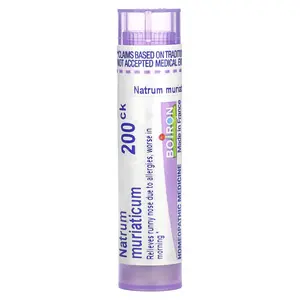 Boiron Natrum Muriaticum, 200CK, Allergy Relief, Approx 80 Pellets