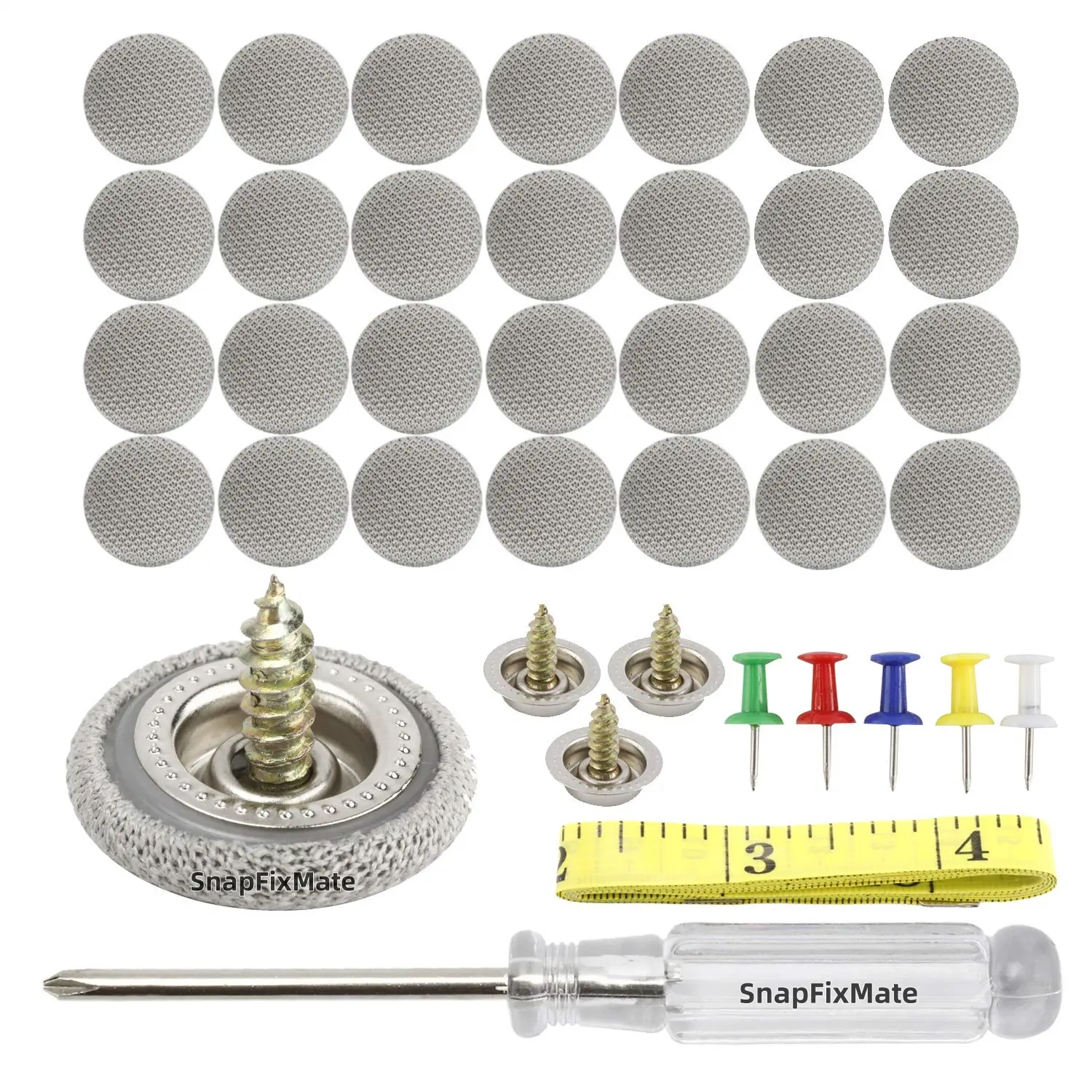 GJANSH Automotive Car Roof Headliner Repair Button Pins Kit, Universal Auto Roof Snap Rivets Retainer for Car Roof Fixed, with Installation Tool, Fit All Cars,TikTokShopBlackFriday