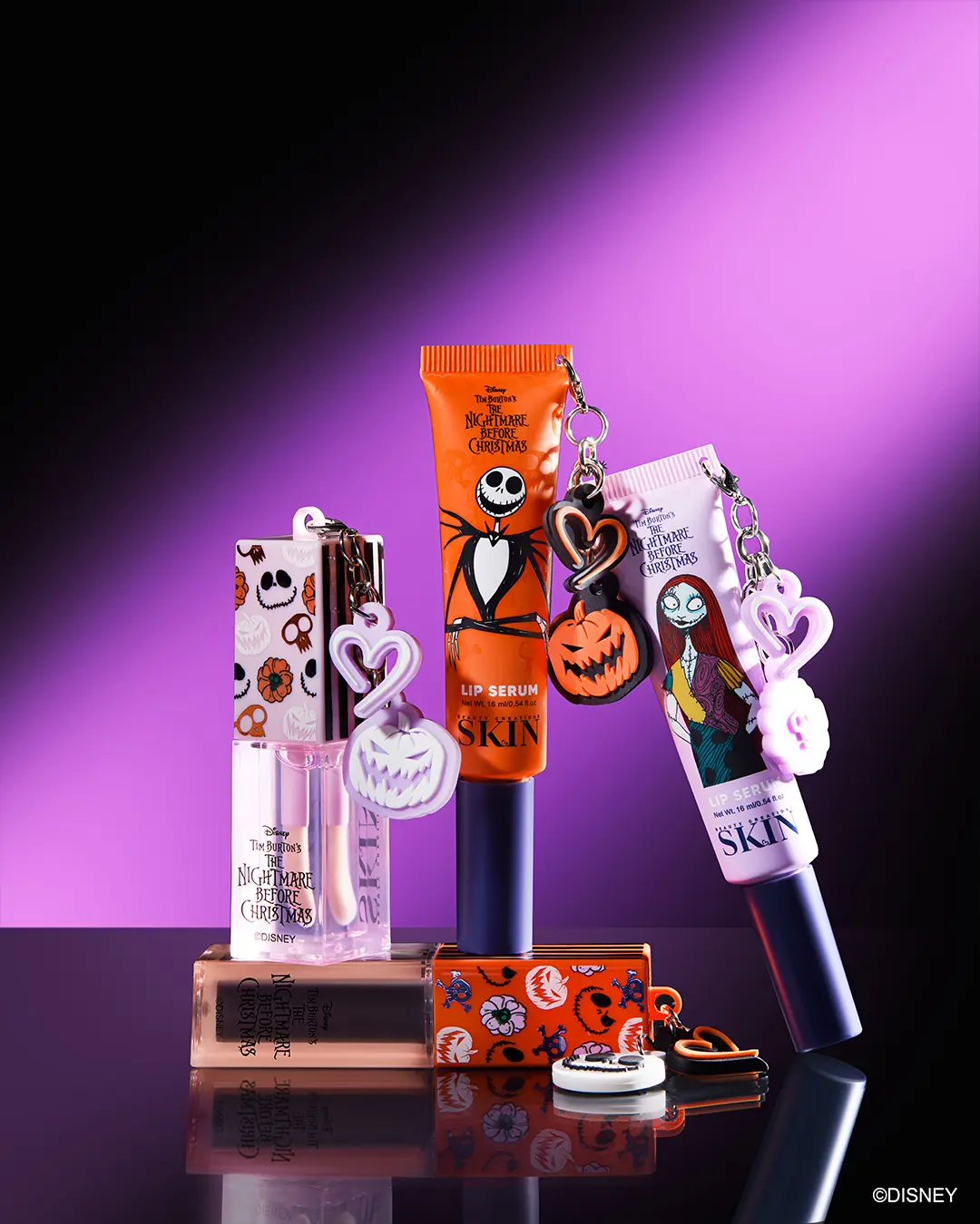 Beauty Creations x Disney Tim Burton's The Nightmare Before Christmas Lip Bundle