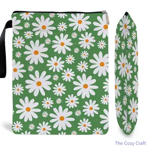 Printed Book Sleeve with Zipper, Protective Book Pouch for Travel & Reading, Cute Aesthetic Book Cover Case, Soft Book Organizer Bag for School, Library & Everyday Use for Book Lovers summerwins