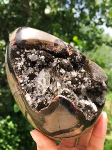 1PC Rare Turtle Back Stone Dragon Egg Statue, Dragon Septarian Geode, Creative Gifts and Specialty Jewelry Accessories, Educational Science Specimen, Perfect Home Ornaments, Unique Easter Valentine's Day Gift