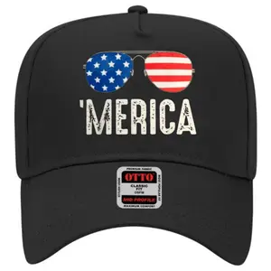 'Merica US Flag Sunglasses Trump Cap | Patriotic American Patriotic Hat for Men Women | 4th of July 4th July Independent Day Vintage Baseball Trucker Cap