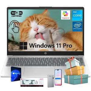 2026 HP 15.6" Touch Laptop, Win 11 Pro, up to 32GB RAM, 512GB SSD, Intel i3-1315U Up to 4.5GHz, Copilot,Bundle Accessory,Suit for Business&Student