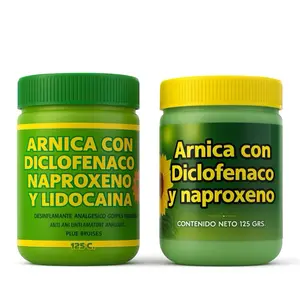 (Both Models) Arnica Extra Strength Balm 125g Fast Acting Muscle Joint Relief Uso Externo for Pain Relief Uso Externo para Dolor with arnica con diclofenaco y naproxeno Healthcare Therapy