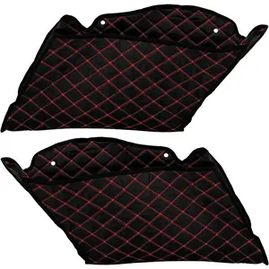 4'' Stretched Saddlebag Liners Inserts Red Thread Compatible with Harley Touring 2014-2023 1 Pair