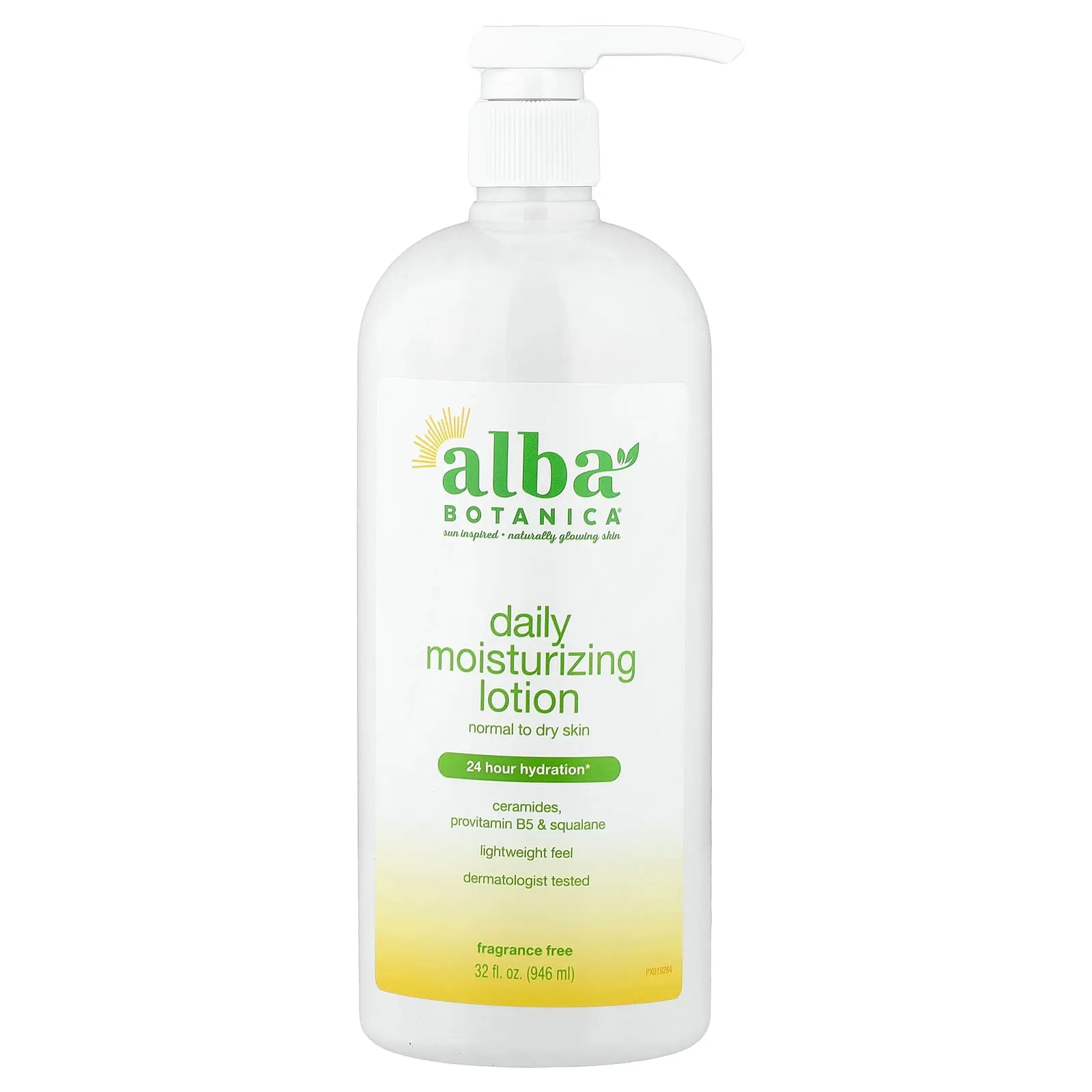 Alba Botanica Daily Moisturizing Lotion, Normal to Dry Skin, Fragrance Free, 32 fl oz (946 ml)