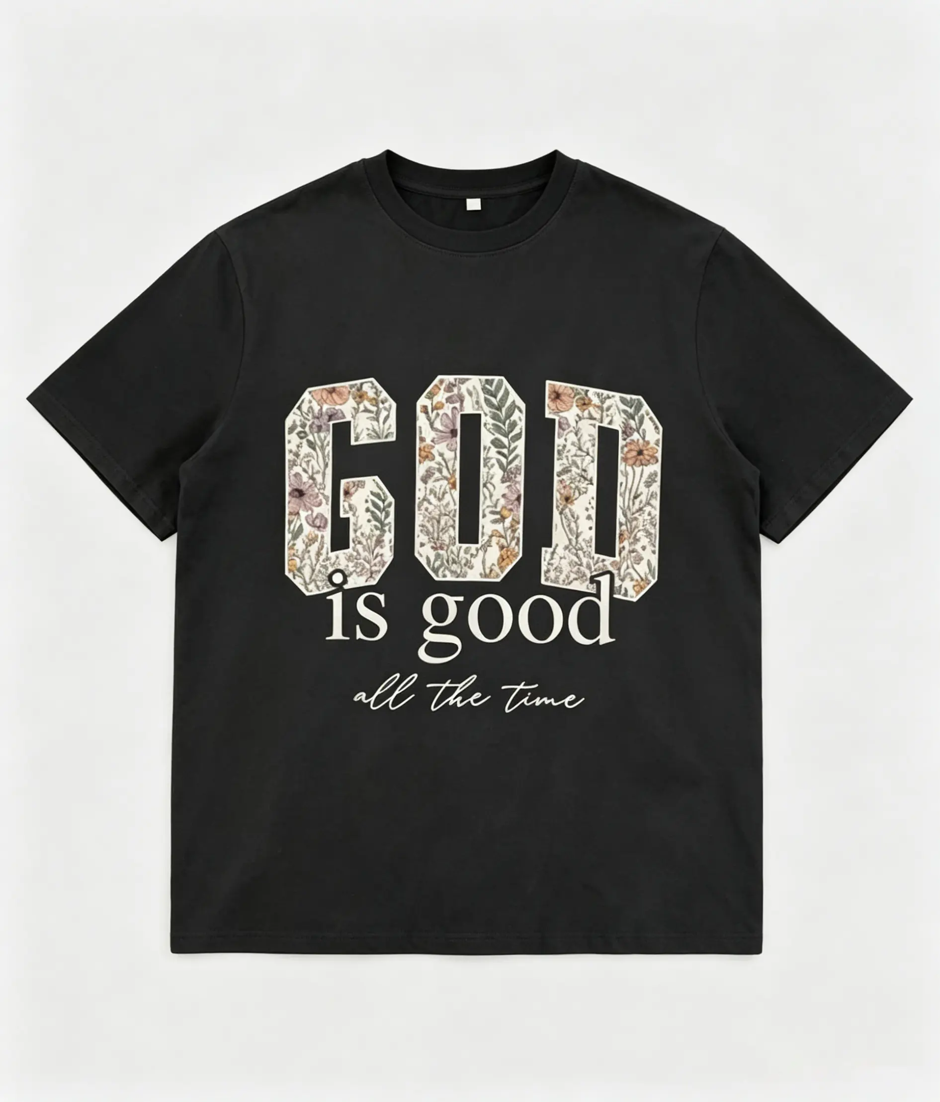 Women's Christian Graphic Cotton T-Shirt - Classic Fit Short Sleeves Crew Neck, Soft Athletic Top with Taped Shoulders, Vibrant Prints, Yoga Exercises, Casual Basic Black Womenswear, Do Not Bleach, Round Neck sohochic sohochic sohochic sohochic sohochic