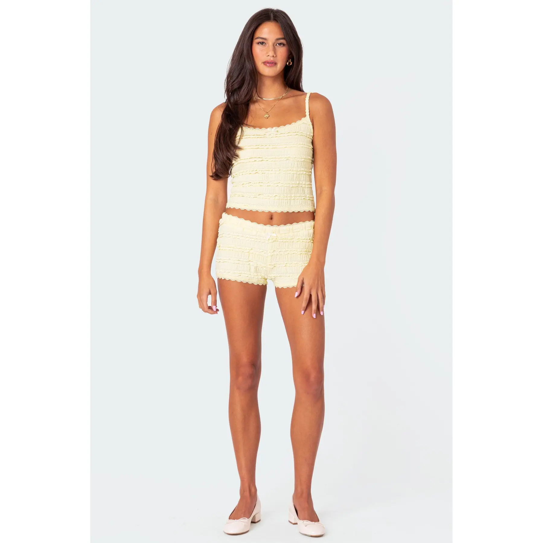 Lucy Ruffled Lace Shorts Lucy Ruffled Lace Shorts