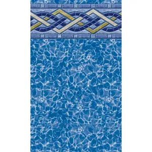 Uni Outdoor Brighton Above Ground Pool Liner, 15 x 30 ft Oval Shape, 52 in Uni-Bead, 20 Gauge Aquatic Fitness Equipment
