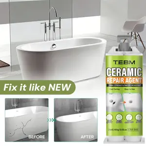 Fast-Drying Ceramic Glaze Repair Paste, Invisible Crack Fix, Waterproof & Stain-Resistant, Long-Lasting -Free, DIY Friendly, Multi-Surface Use