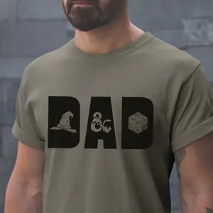 D&D Dad Tshirt Dunge0ns and Drag0ns Dad Shirt, Gift for Fathers Day Gift for Husband, Present Dungeon Master Cool Dad Sweatshirt