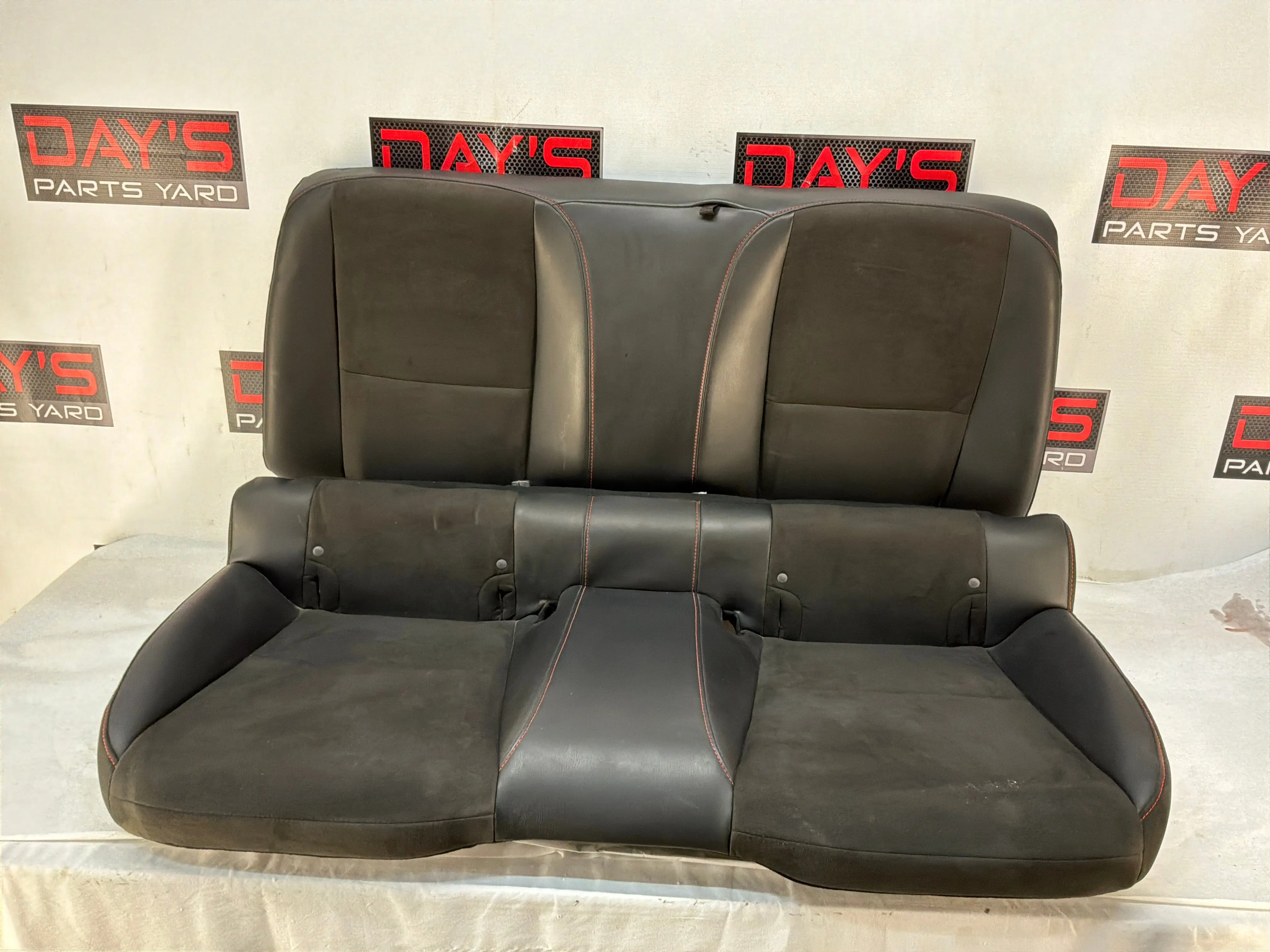 2013 Chevy Camaro ZL1 Rear Seats Black Leather and Suede OEM