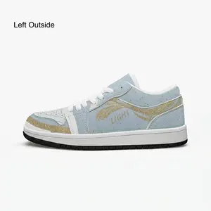 Light Skies Low-Top AJ1 Leather Sneakers