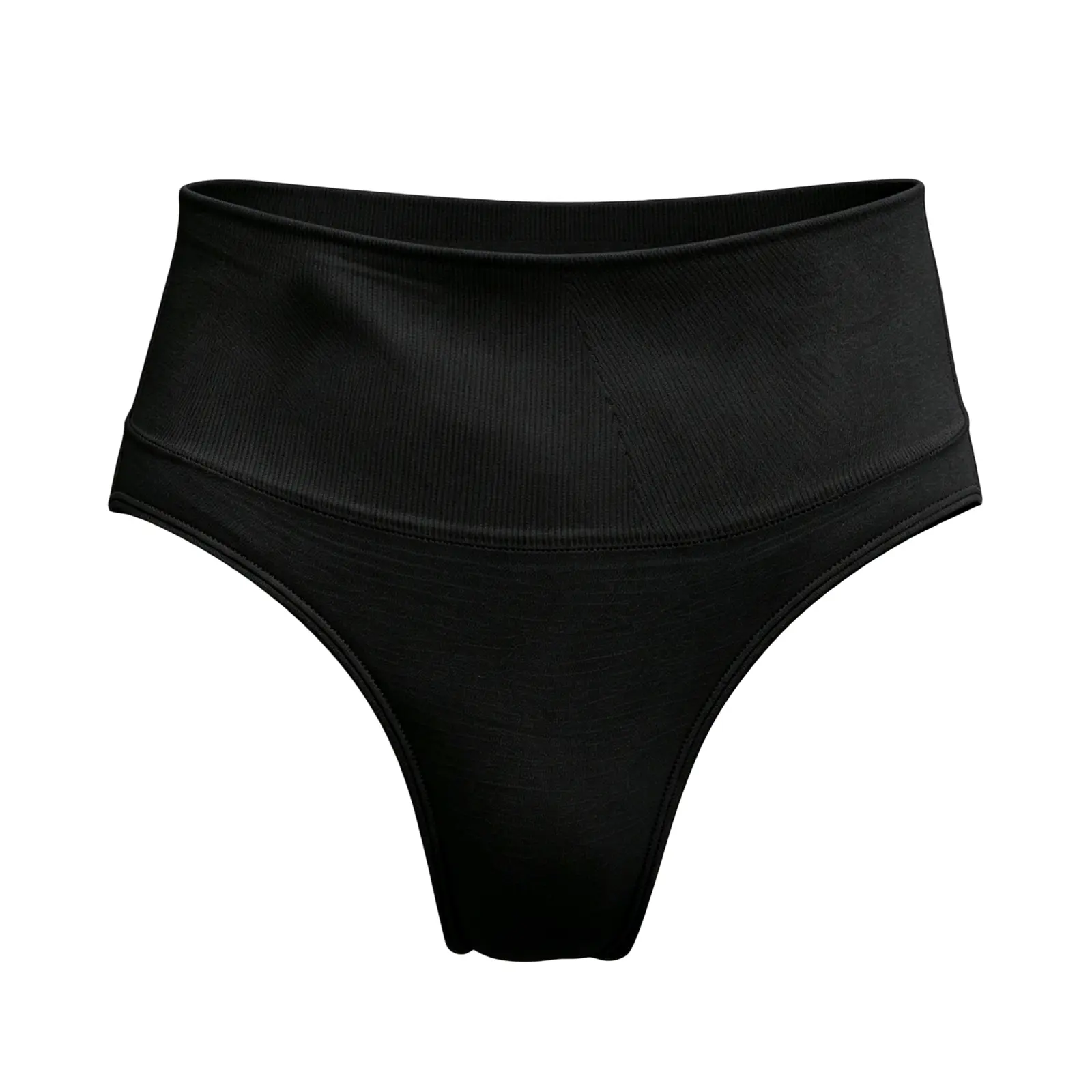 Zing&Trog Lady's High-Waisted Tummy Control Spandex Thong Panties - Soft, Comfortable, Skin-Friendly, Breathable, Seamless Basic Everyday Formal Women's Underwear