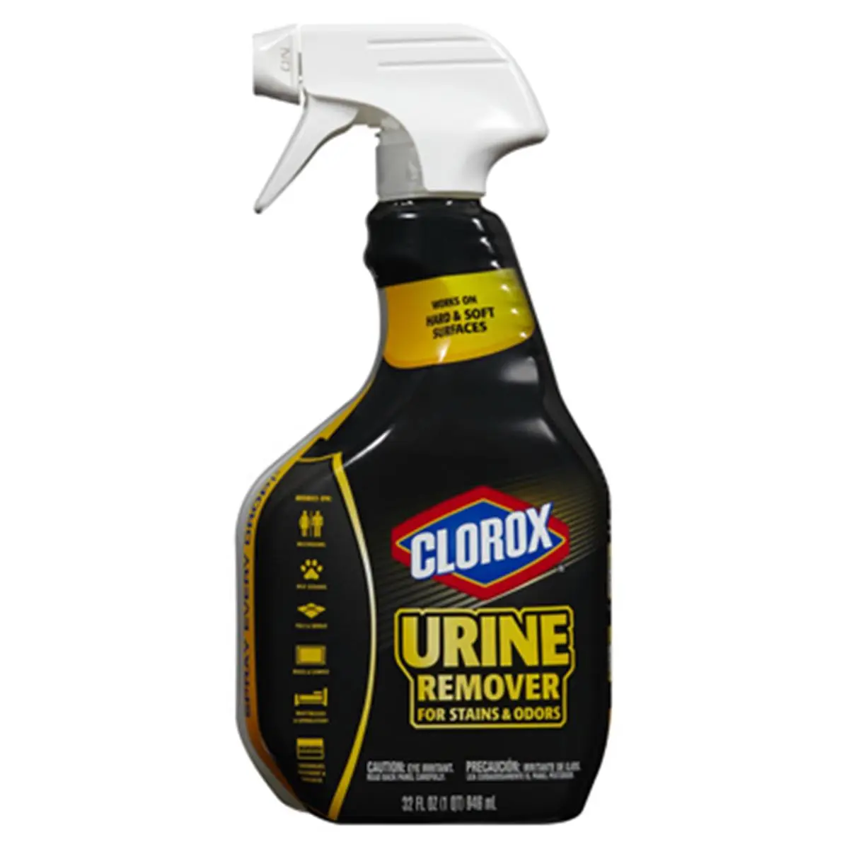 Clorox 31325 32 oz. Urine Stain & Odor Cleaner, Pet Litter Box Mess Removal Solution, Eliminates Odor & Stain Removers for Dogs & Cats
